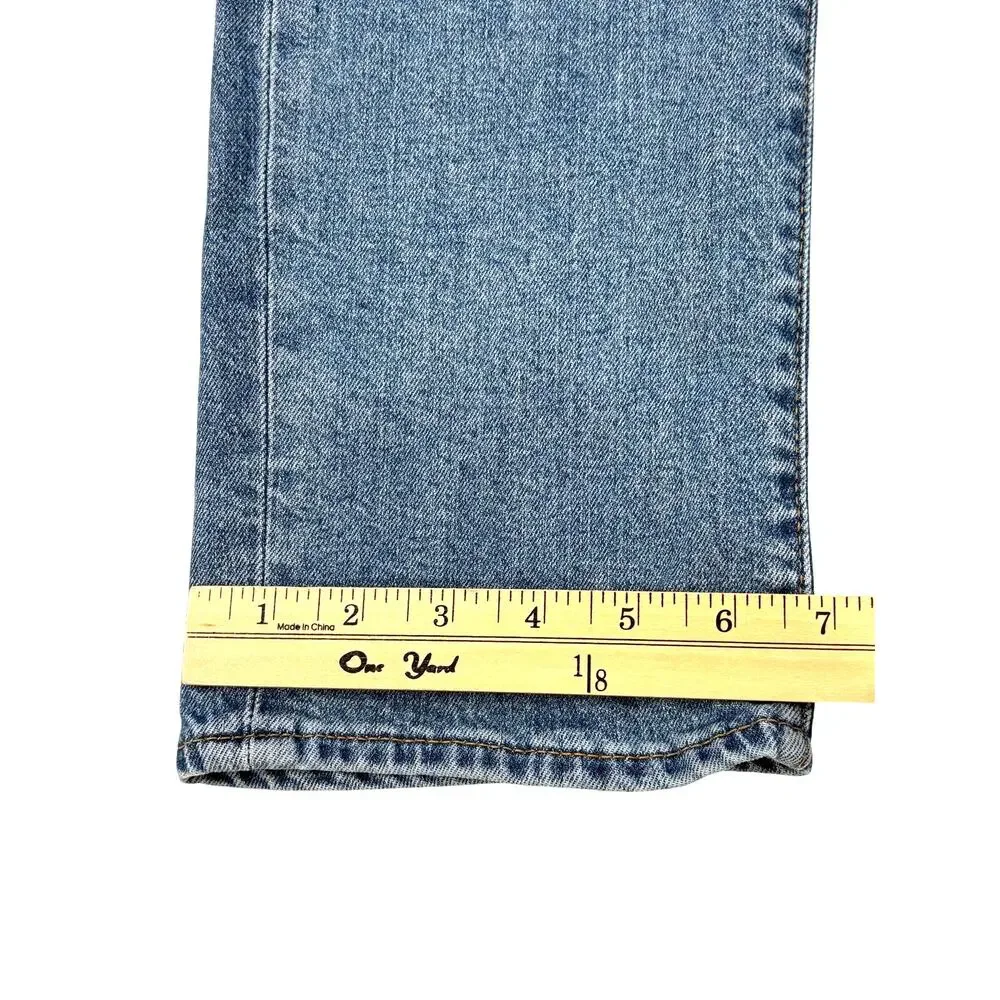 Levis 511 Premium Jeans Mens 34x30 Blue Slim Fit Tapered Leg Distressed Stretch